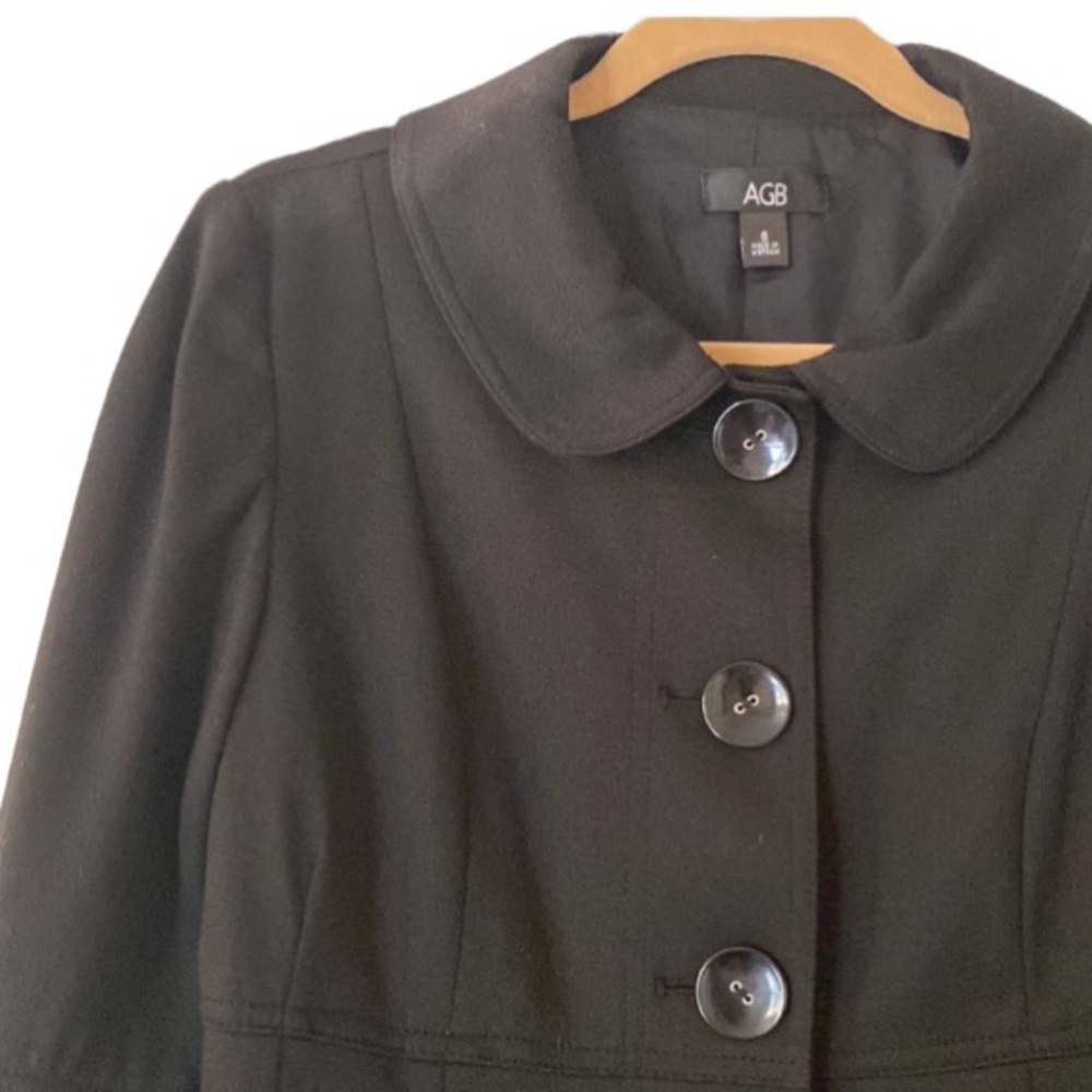 AGB Oversized Button Flare-Sleeve Dressy Coat
